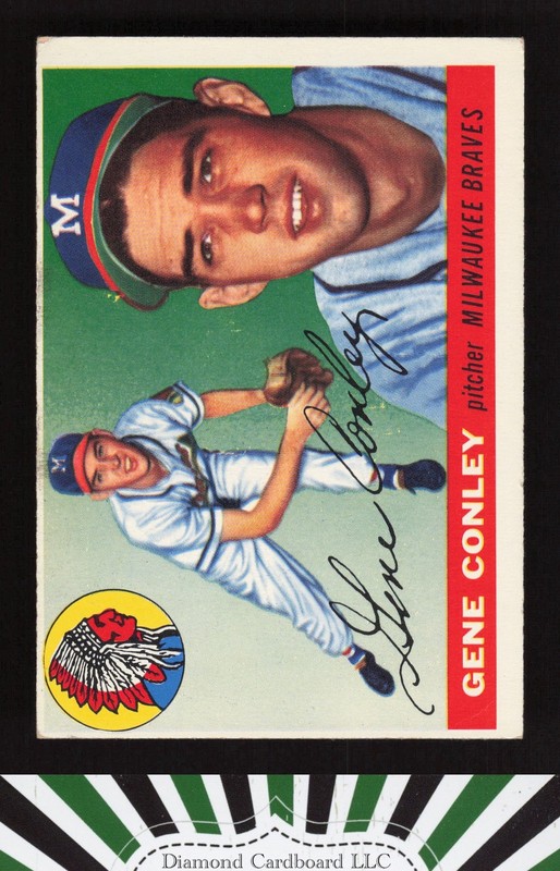1955 Topps #81 Gene Conley VGEX n, front