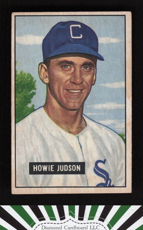 1951 Bowman #123 Howie Judson VGEX, front