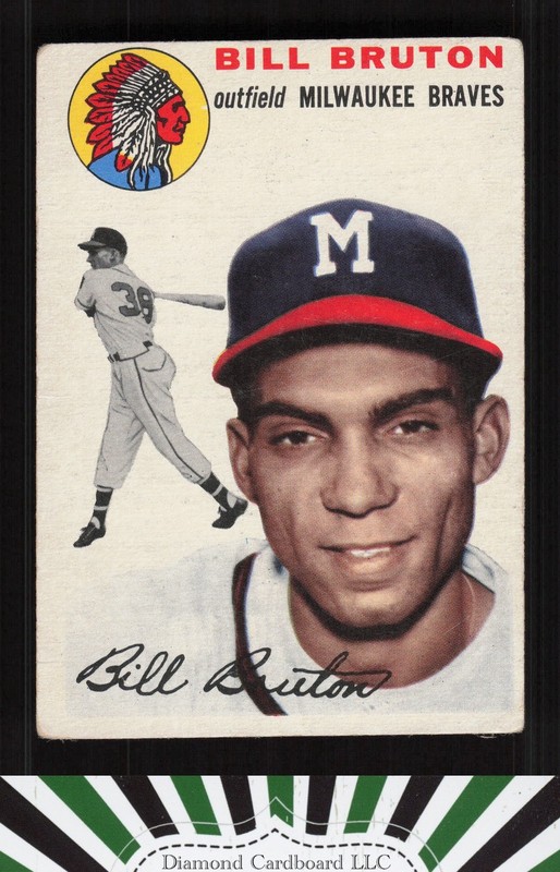 1954 Topps #109 Bill Bruton VG o, front