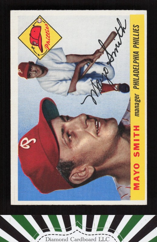 1955 Topps #130 Mayo Smith EXMT l, front