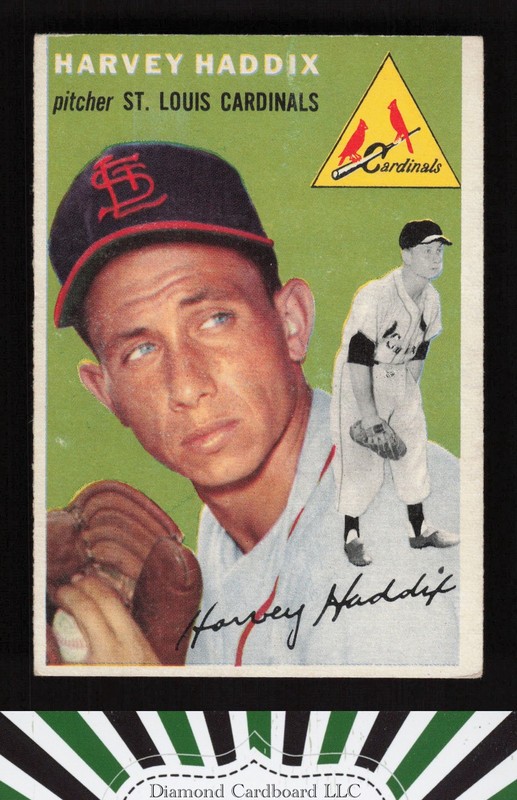 1954 Topps #9 Harvey Haddix GD g, front