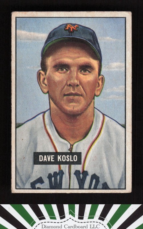 1951 Bowman #90 Dave Koslo VG, front