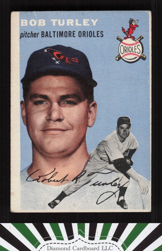 1954 Topps #85 Bob Turley GD+ a, front