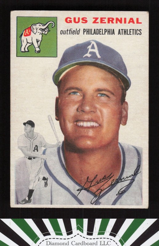 1954 Topps #2 Gus Zernial GD+ e, front
