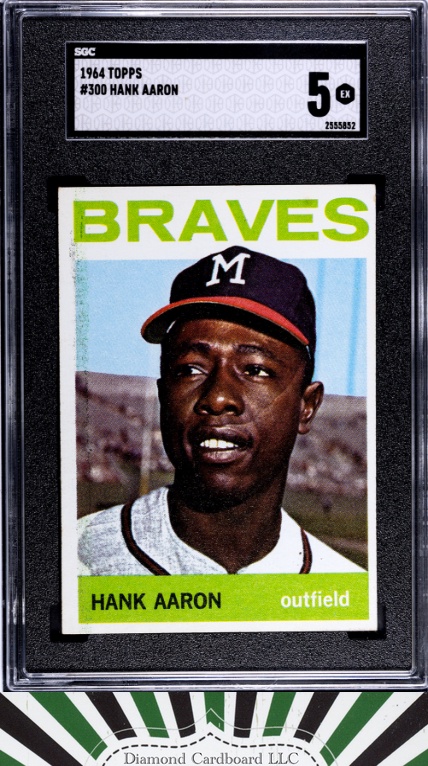 1964 Topps #300 Hank Aaron SGC 5, front