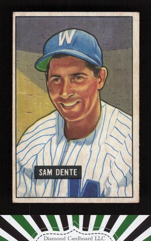 1951 Bowman #133 Sam Dente VG, front
