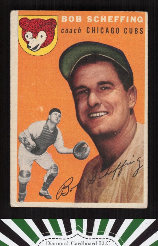 1954 Topps #76 Bob Scheffing GD+ n, front