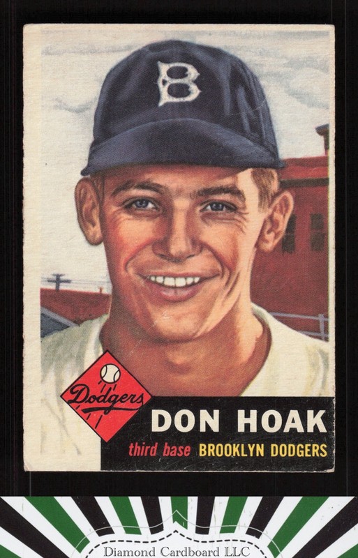 1953 Topps #176 Don Hoak GD c, front
