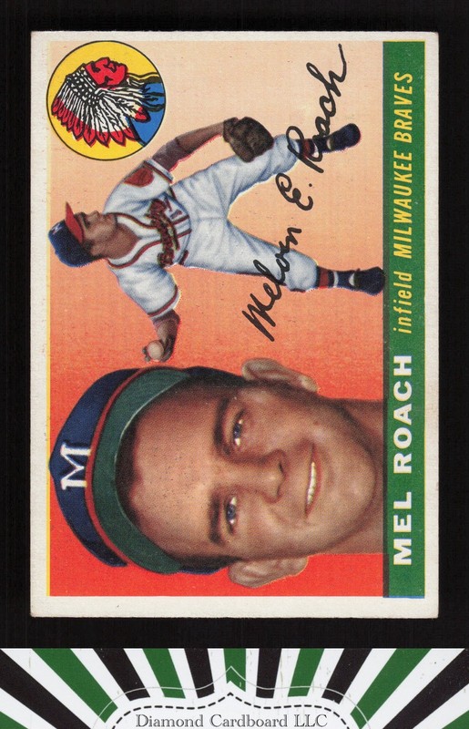 1955 Topps #117 Mel Roach VGEX p, front