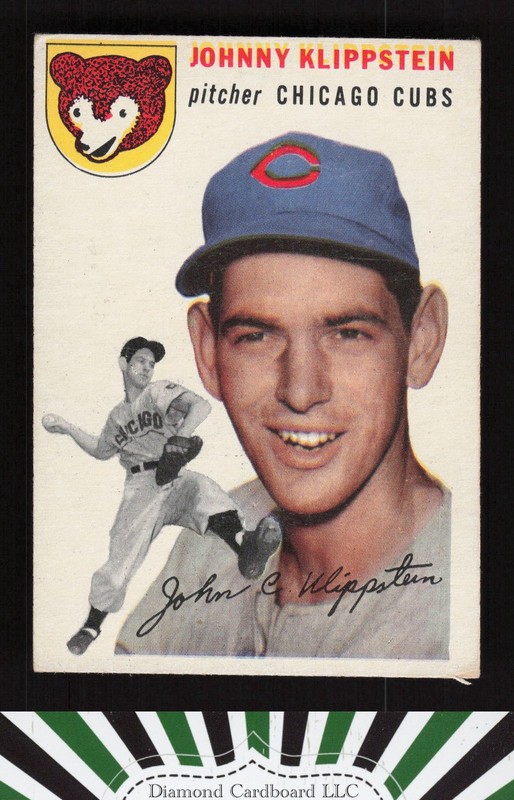 1954 Topps #31 Johnny Klippstein VG e, front