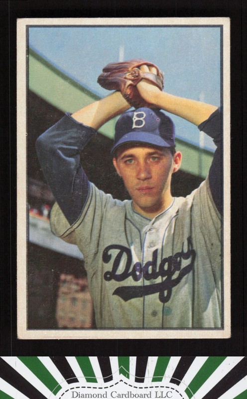 1953 Bowman Color #14 Billy Loes VGEX [GOOD CENTERING] c, front
