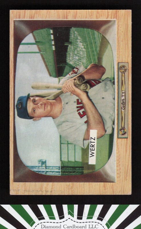 1955 Bowman #40 Vic Wertz VGEX+, front