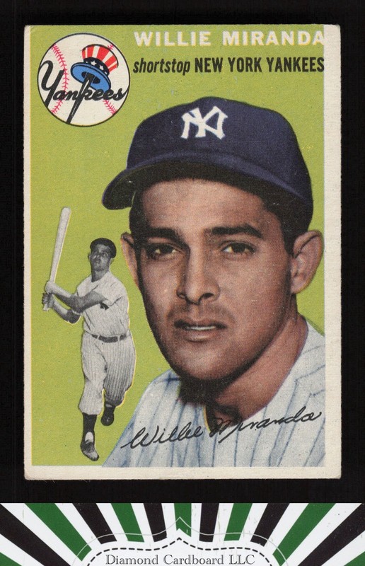 1954 Topps #56 Willy Miranda VGEX f, front