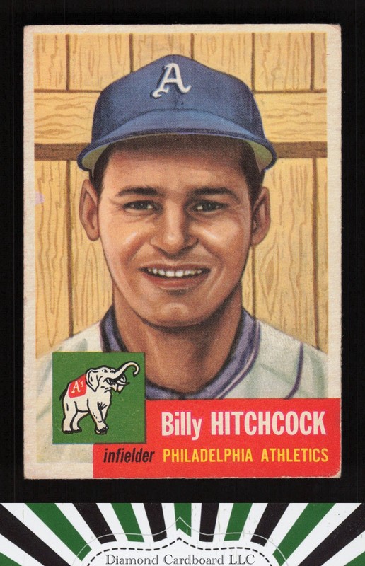 1953 Topps #17 Billy Hitchcock VGEX d, front