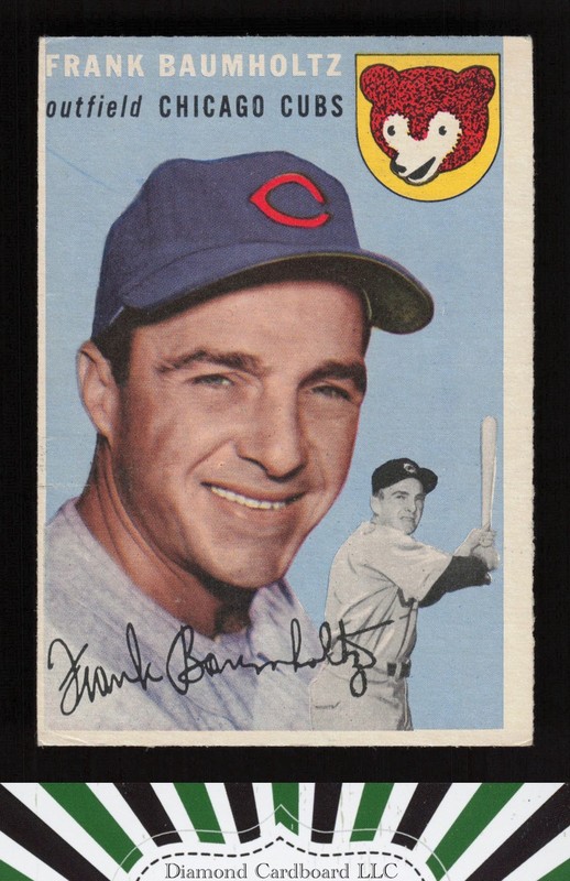 1954 Topps #60 Frank Baumholtz VG c, front