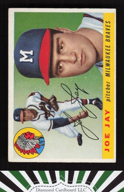 1955 Topps #134 Joe Jay EX j, front
