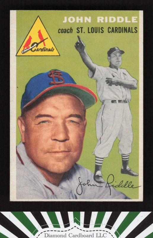 1954 Topps #147 Johnny Riddle EX+ m, front