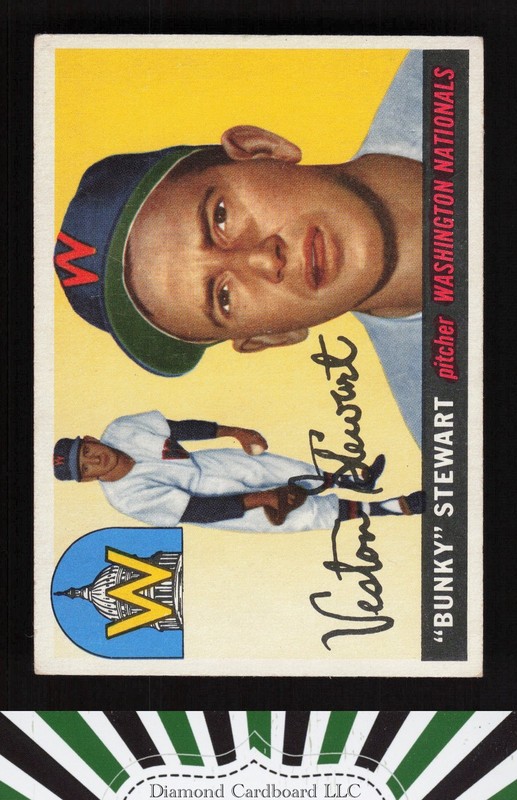1955 Topps #136 Bunky Stewart VGEX+ h, front