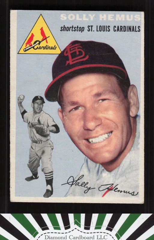 1954 Topps #117 Solly Hemus VGEX l, front