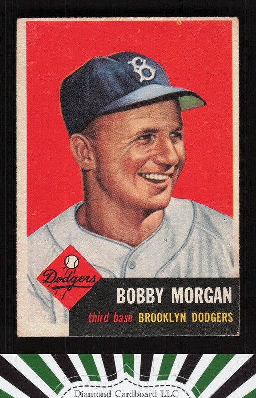 1953 Topps #85 Bobby Morgan VG b, front