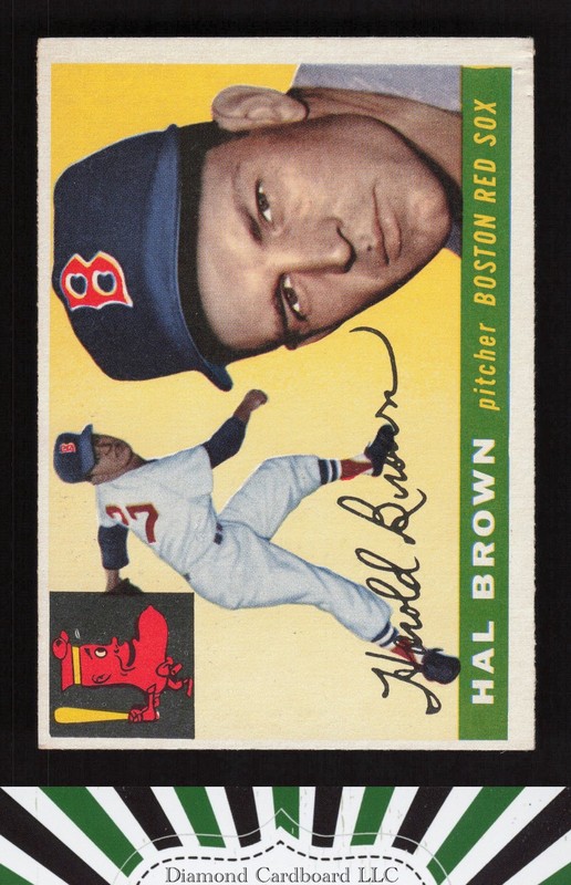 1955 Topps #148 Hal Brown VG+ d, front