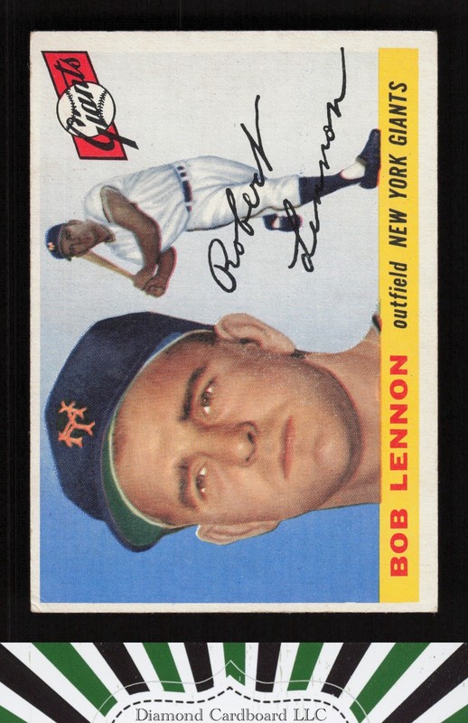1955 Topps #119 Bob Lennon VGEX f, front
