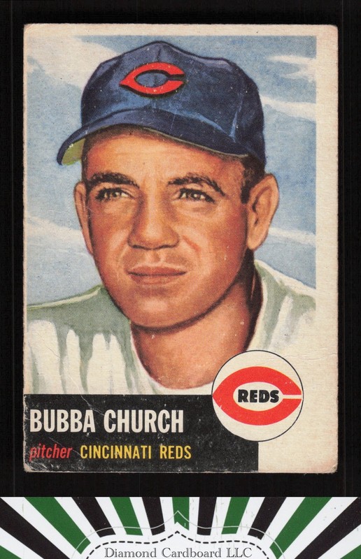1953 Topps #47 Bubba Church FR a, front
