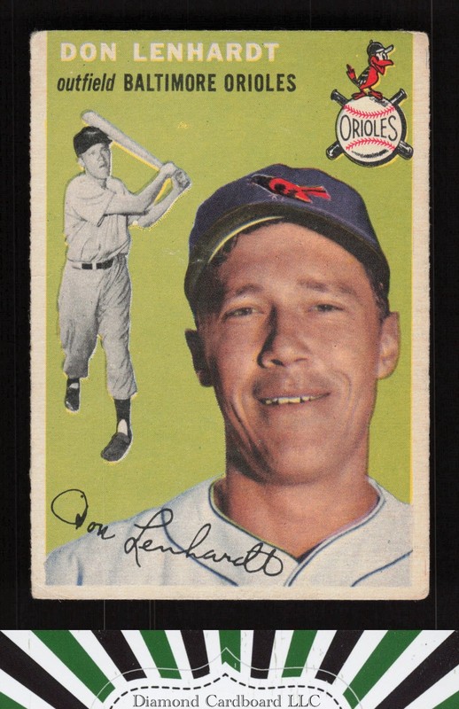 1954 Topps #157 Don Lenhardt VG [GOOD CENTERING] e, front