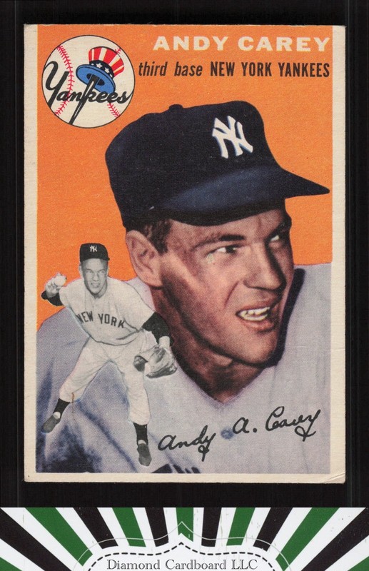 1954 Topps #105 Andy Carey VGEX e, front