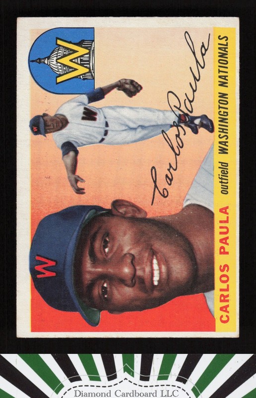 1955 Topps #97 Carlos Paula VGEX o, front