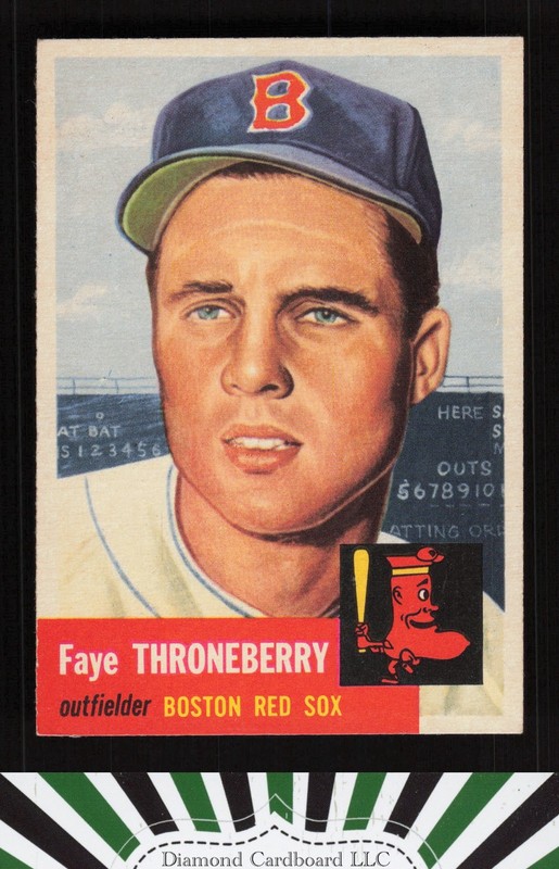 1953 Topps #49 Faye Throneberry EX+ [NICELY CENTERED] d, front
