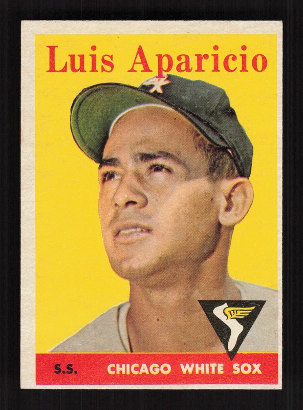 1958 Topps #85 Luis Aparicio White Letters NM (OC) f, front