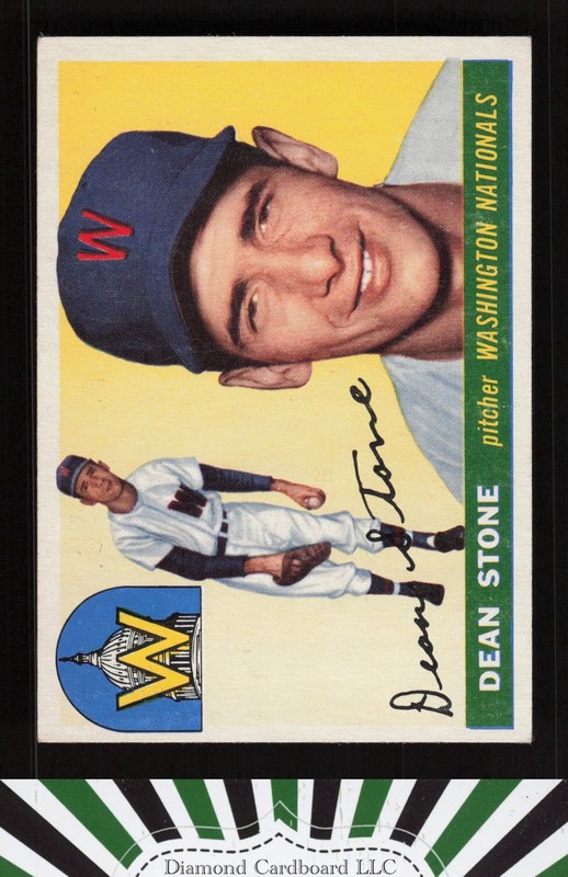 1955 Topps #60 Dean Stone VGEX h, front