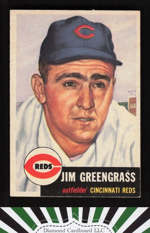 1953 Topps #209 Jim Greengrass EXMT e, front