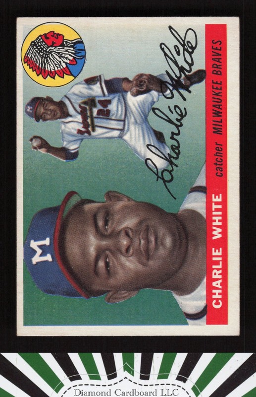 1955 Topps #103 Charlie White VGEX+ d, front