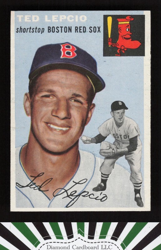 1954 Topps #66 Ted Lepcio VG+ o, front