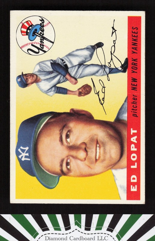 1955 Topps #109 Ed Lopat VG+ [CENTERED] g, front