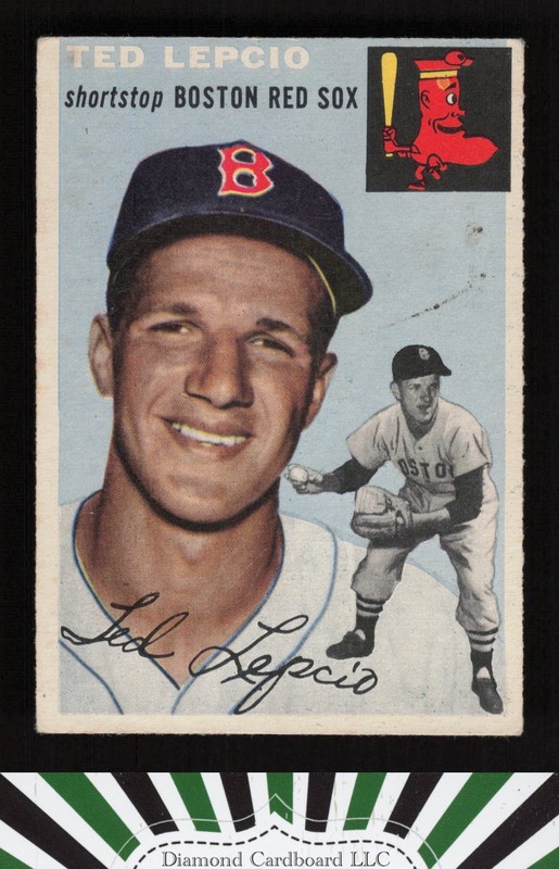 1954 Topps #66 Ted Lepcio VGEX (MK) c, front