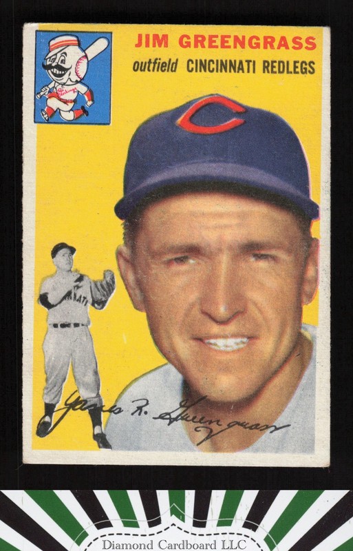 1954 Topps #22 Jim Greengrass VG+ i, front