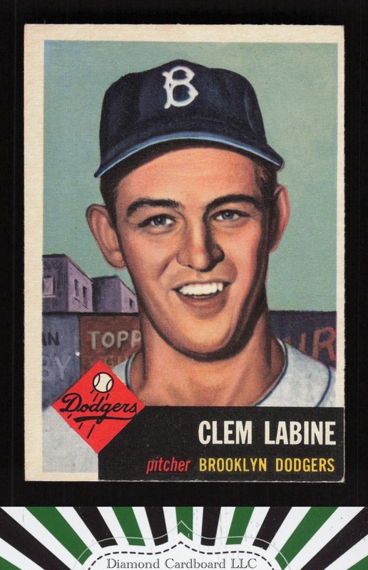 1953 Topps #14 Clem Labine VGEX h, front