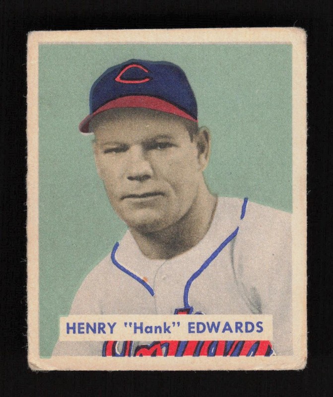 1949 Bowman #136 Henry "Hank" Edwards VG, front