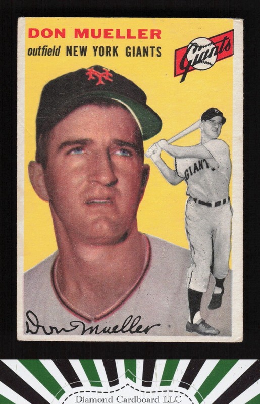 1954 Topps #42 Don Mueller VG i, front