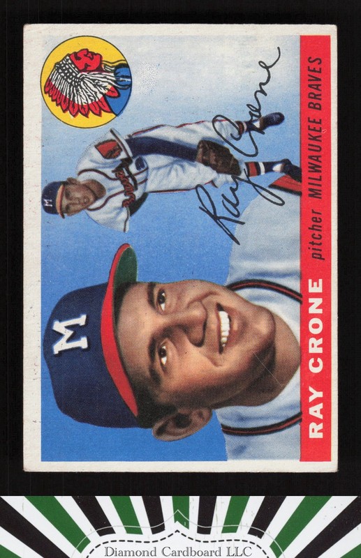 1955 Topps #149 Ray Crone VGEX (MK) d, front