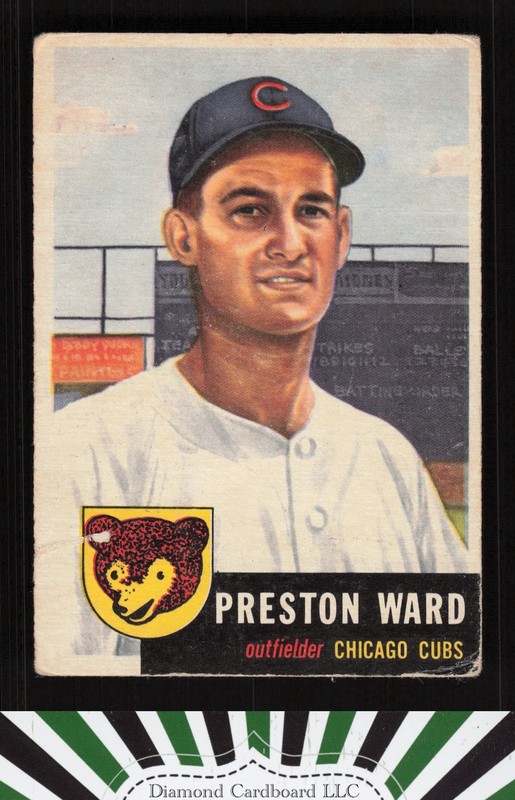 1953 Topps #173 Preston Ward PR b, front