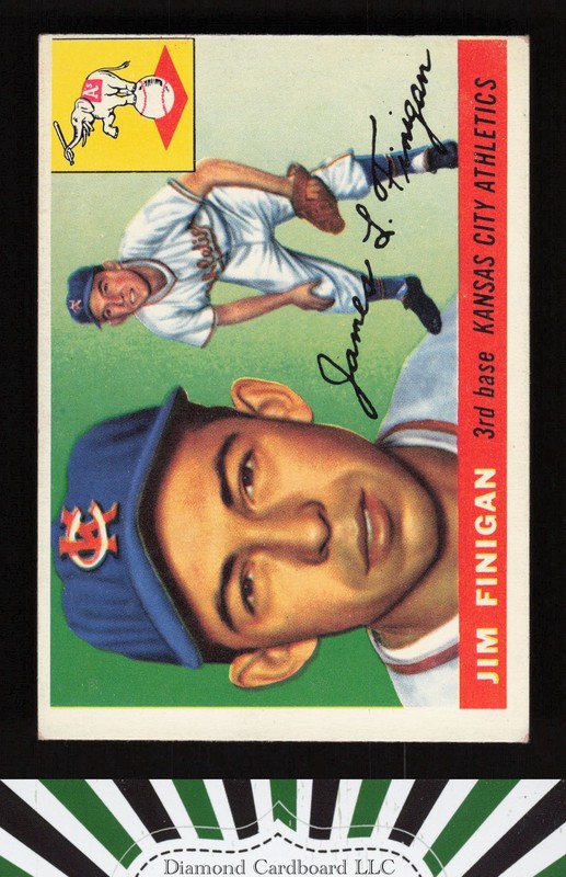 1955 Topps #14 Jim Finigan VGEX m, front