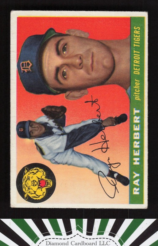 1955 Topps #138 Ray Herbert VG+ d, front