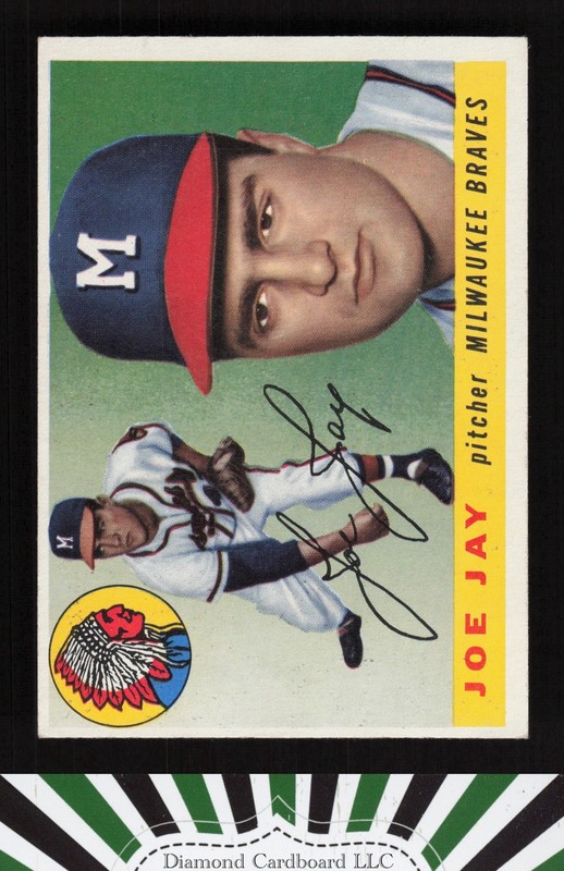 1955 Topps #134 Joe Jay EX+ l, front
