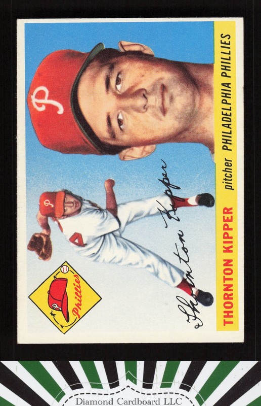 1955 Topps #62 Thornton Kipper VGEX q, front