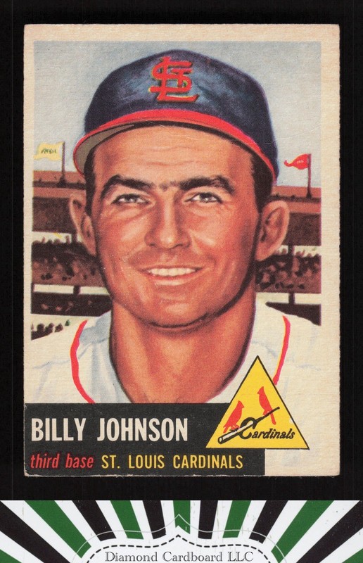1953 Topps #21 Billy Johnson GD a, front