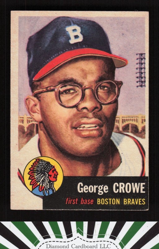 1953 Topps #3 George Crowe EX e, front
